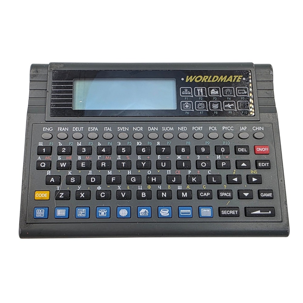 Worldmate 298-AIL Vintage Electronic Multi-Language Translator Organizer  O7‎